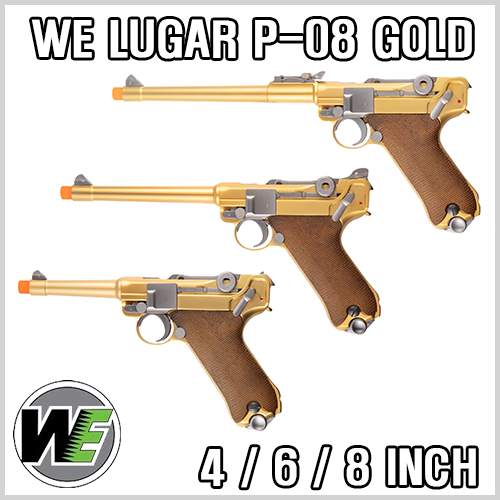 WE Luger P08 Gold
