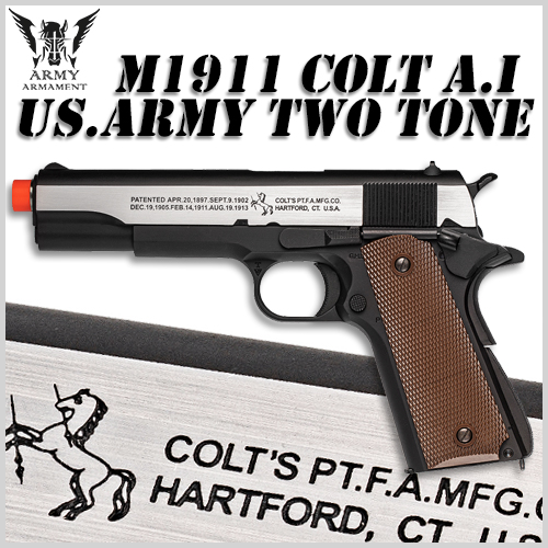 ARMY M1911A1 Two-Tone 가스 핸드건(권총)