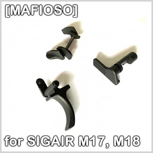 [MAFIOSO]SIGAIR M17, M18용 스틸 트리거, 엠비세이프티, 분해레버 3종셋트