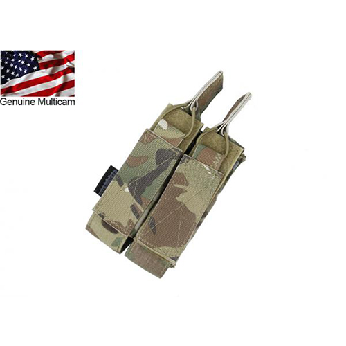 G TMC MOLLE Double Open Top Mag Pouch for MP7,MP5,KRISS VECTOR ( Multicam )