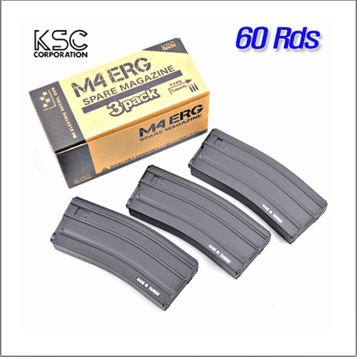 KSC M4 ERG Magazine Box Set ( 3pcs ) - 60 rds