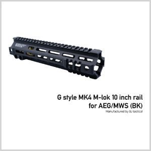 [BJ] G style MK4 M-lok 10 inch rail for AEG/MWS (BK)