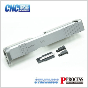 가더 Stainless CNC Slide for MARUI Glock26 Gen3