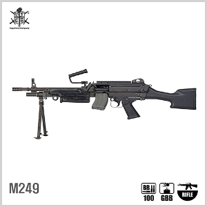 [입고완료]VFC M249 GBBR BK 블로우백 가스건