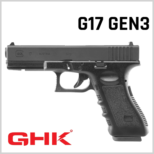 [근일입고]Umarex / GHK Glock17(G17) Gen3 GBB(스틸재질 슬라이드,아웃배럴)