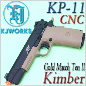 KP-11 CNC / Kimber Gold Match Ten II - 가스 핸드건(권총) (TAN)