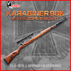 ARES Karabiner 98K with Scope &amp; Mount / Real Wood 아레스 KAR98K